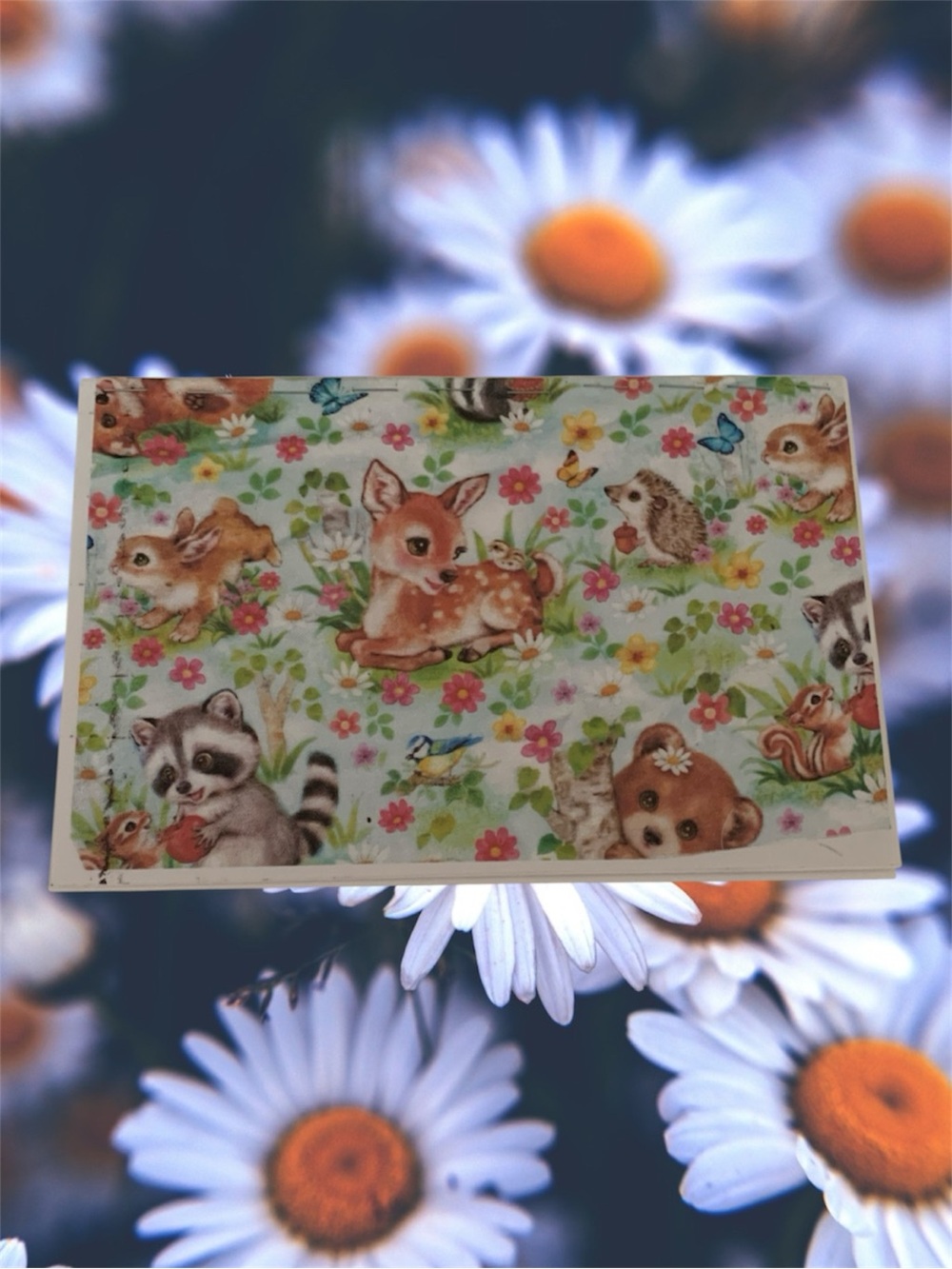 Handmade Kawaii Printed Woodland Animals Notebook Journal 1 Set